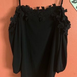 Off the shoulder, 3/4 sleeve blouse